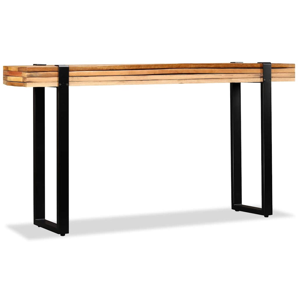 vidaXL Console Table Recycled Wood Length Adjustable