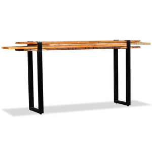 vidaXL Console Table Recycled Wood Length Adjustable