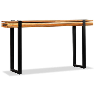 vidaXL Console Table Recycled Wood Length Adjustable