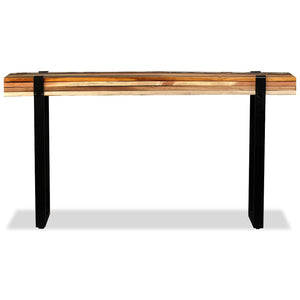 vidaXL Console Table Recycled Wood Length Adjustable