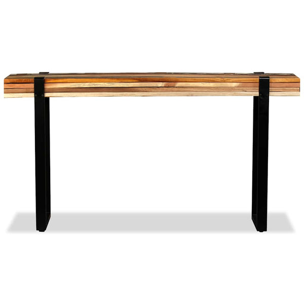 vidaXL Console Table Recycled Wood Length Adjustable