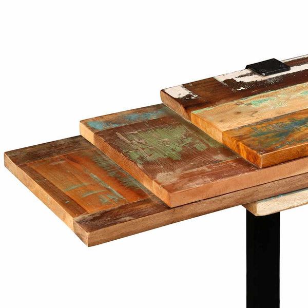 vidaXL Console Table Recycled Wood Length Adjustable