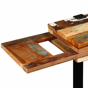 vidaXL Console Table Recycled Wood Length Adjustable
