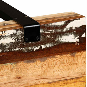 vidaXL Console Table Recycled Wood Length Adjustable