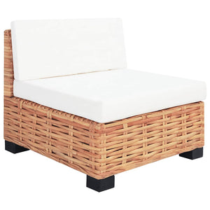 vidaXL 27-Piece Sofa Set Natural Rattan
