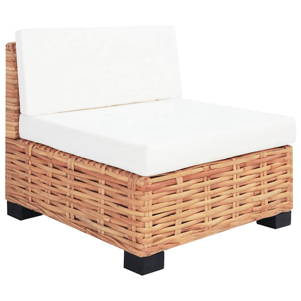vidaXL 27-Piece Sofa Set Natural Rattan