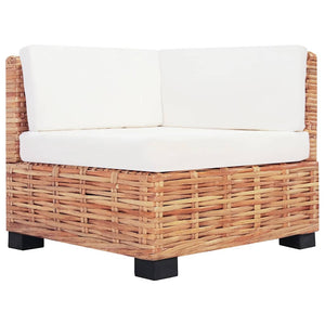 vidaXL 27-Piece Sofa Set Natural Rattan