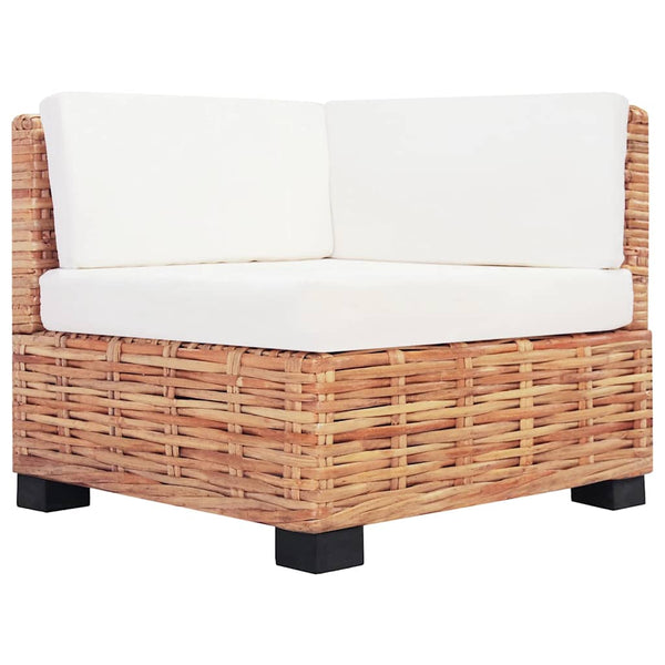 vidaXL 27-Piece Sofa Set Natural Rattan