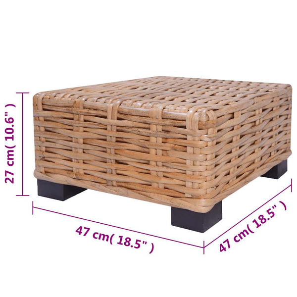 vidaXL 18-piece Sofa Set Natural Rattan