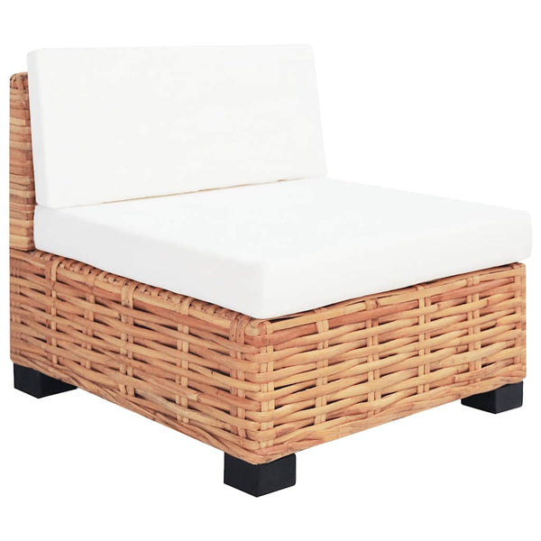 vidaXL 18-piece Sofa Set Natural Rattan