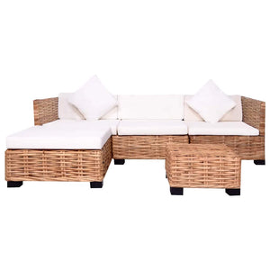 vidaXL 14-piece Sofa Set Natural Rattan