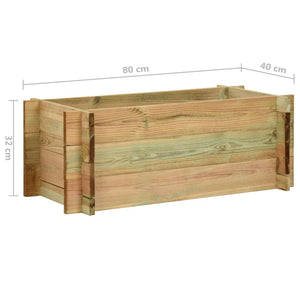 Pflanzkübel Hochbeet Kiefer 80cm