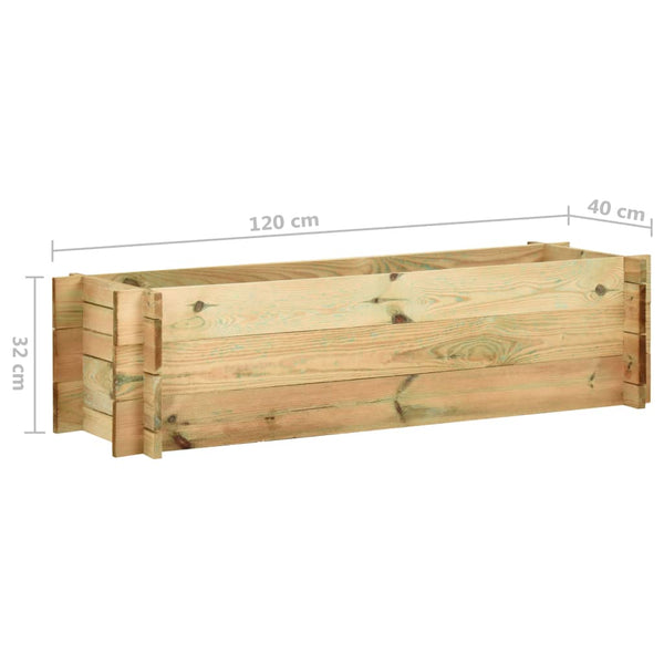 Hochbeet Pflanzkübel Kiefer Imprägniert 120cm
