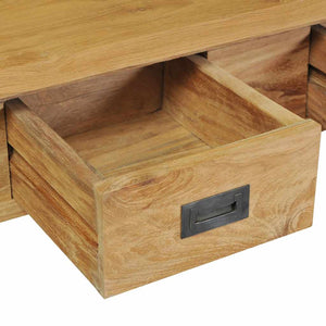 vidaXL Console Table Solid Teak Wood 90x30x80 cm