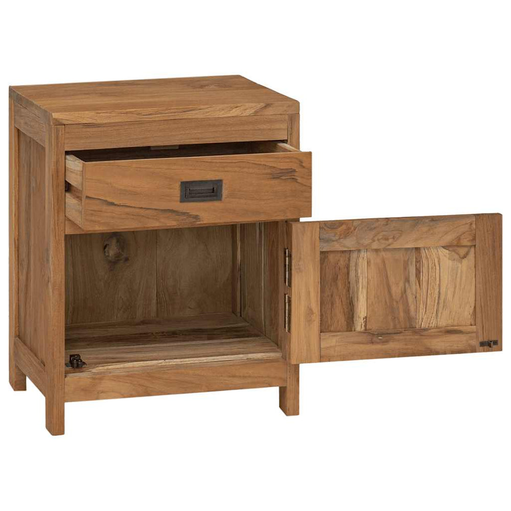 vidaXL Teak Solid Wood Nightstand 40x30x50 cm