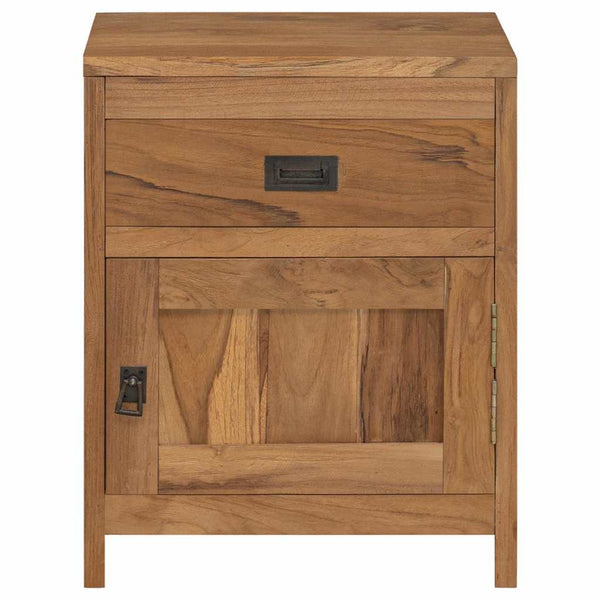 vidaXL Teak Solid Wood Nightstand 40x30x50 cm