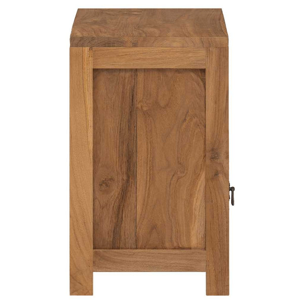 vidaXL Teak Solid Wood Nightstand 40x30x50 cm