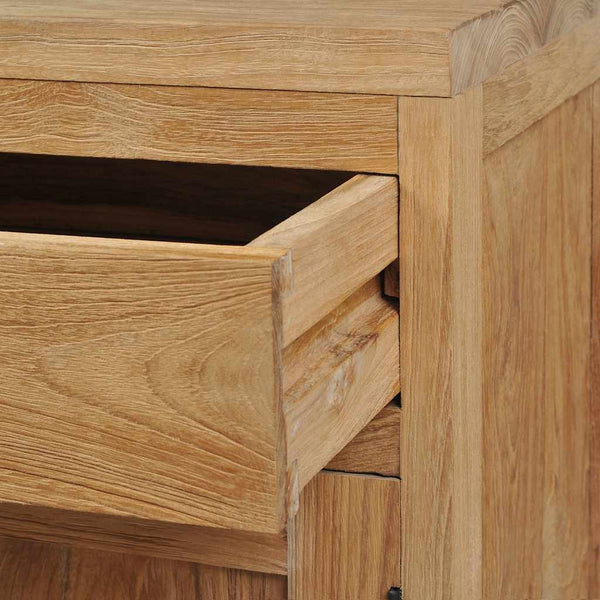 vidaXL Teak Solid Wood Nightstand 40x30x50 cm
