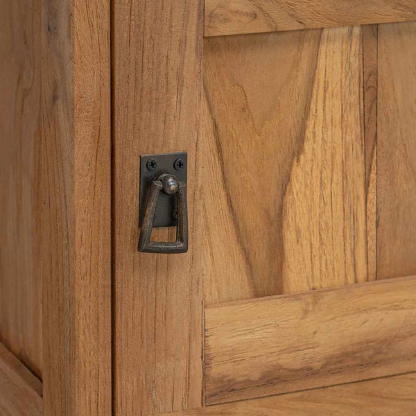 vidaXL Teak Solid Wood Nightstand 40x30x50 cm