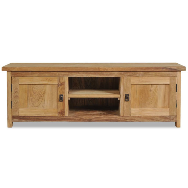 vidaXL TV Cabinet Solid Teak Wood 120x30x40 cm