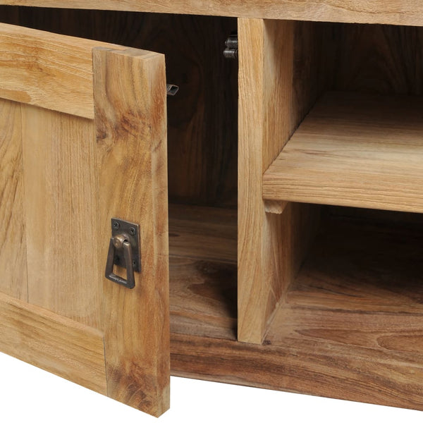 vidaXL TV Cabinet Solid Teak Wood 120x30x40 cm
