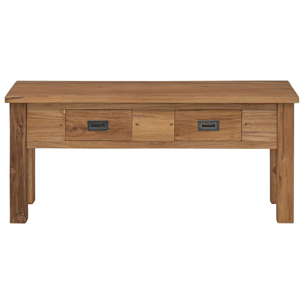 vidaXL Hallway Bench Solid Teak 90 x 30 x 40 cm