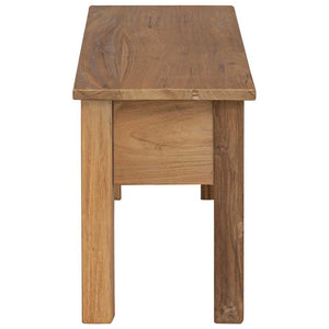 vidaXL Hallway Bench Solid Teak 90 x 30 x 40 cm
