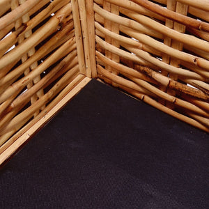 vidaXL 2-Seater Sofa Natural Rattan