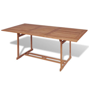 vidaXL Garden Table 180x90x75 cm Solid Teak