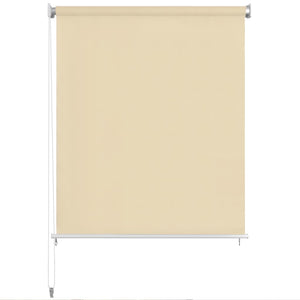 Außenrollo 100x140 cm Cremeweiß