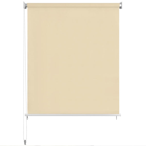 Außenrollo 100x140 cm Cremeweiß