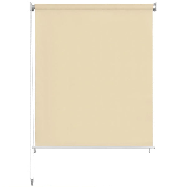 Außenrollo 180 x 140 cm Cremeweiß