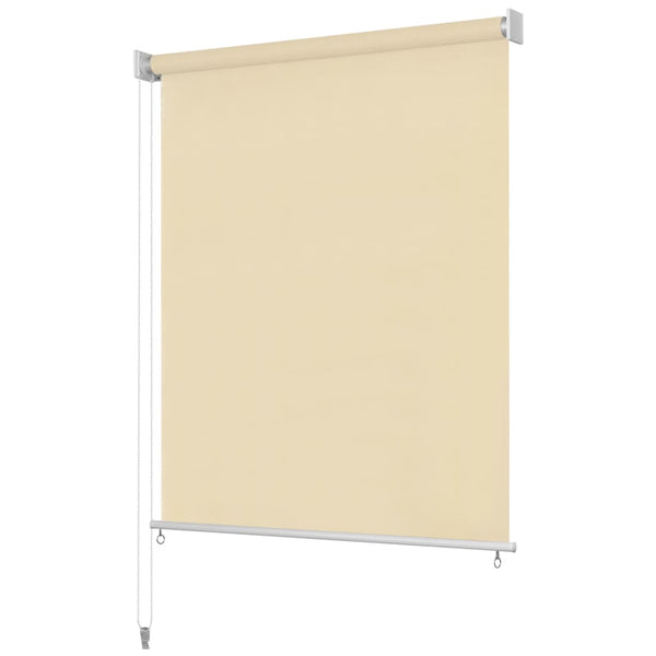 Außenrollo 240 x 140 cm Cremeweiß