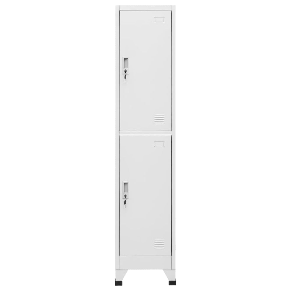 vidaXL Locker with 2 Compartments 38x45x180 cm