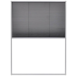 vidaXL Pleated Insect Screen for Windows Aluminum 60 x 80 cm