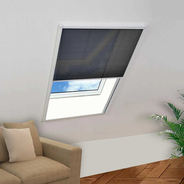 vidaXL Pleated Insect Screen for Windows Aluminum 60 x 80 cm