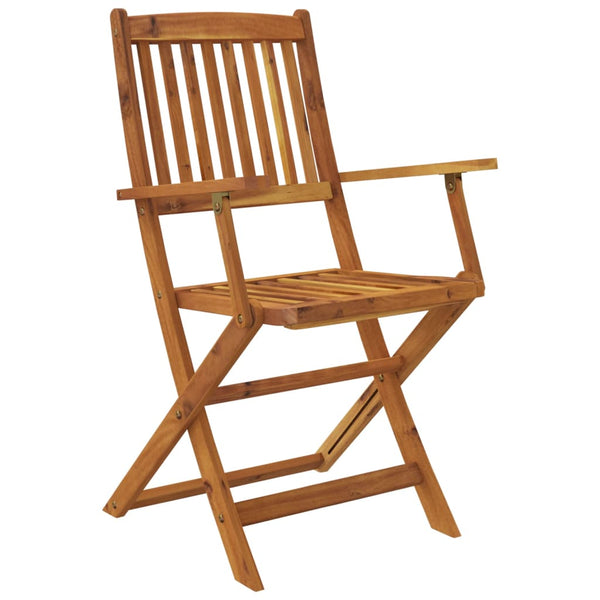 vidaXL 7-Piece Folding Acacia Wood Outdoor Dining Set
