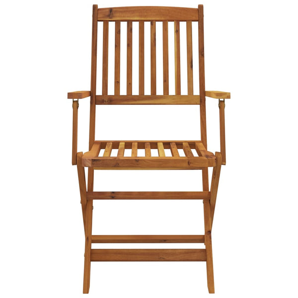 vidaXL 7-Piece Folding Acacia Wood Outdoor Dining Set