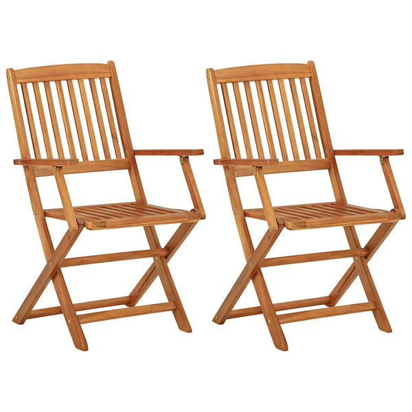 vidaXL 3-Piece Bistro Set Foldable Solid Acacia Wood