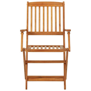 vidaXL 3-Piece Bistro Set Foldable Solid Acacia Wood