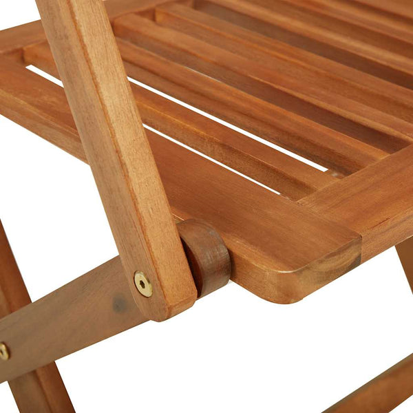 vidaXL 3-Piece Bistro Set Foldable Solid Acacia Wood