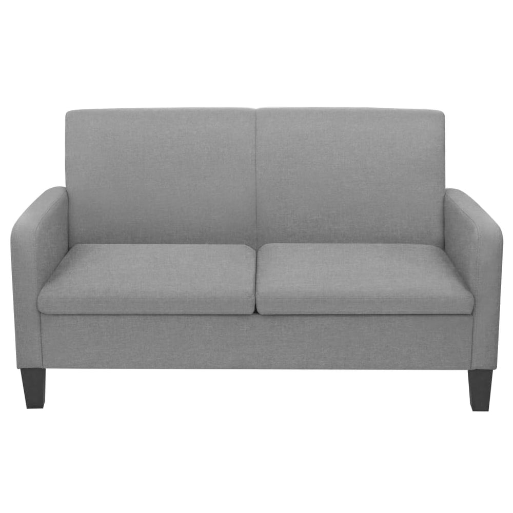 vidaXL 2-Seater Sofa 135 x 65 x 76 cm Light Grey