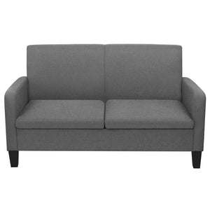vidaXL 2-Seater Sofa 135 x 65 x 76 cm Dark Grey
