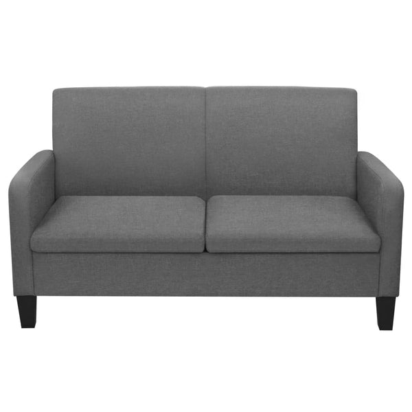 vidaXL 2-Seater Sofa 135 x 65 x 76 cm Dark Grey