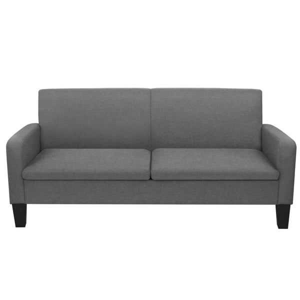 vidaXL 3-Seater Sofa 180 x 65 x 76 cm Dark Grey