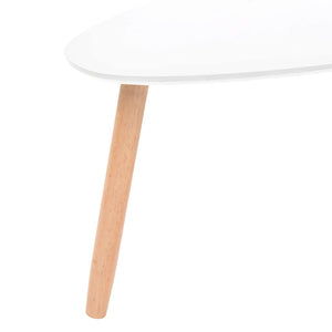 vidaXL 2-Piece Coffee Table Set Solid Pine Wood White