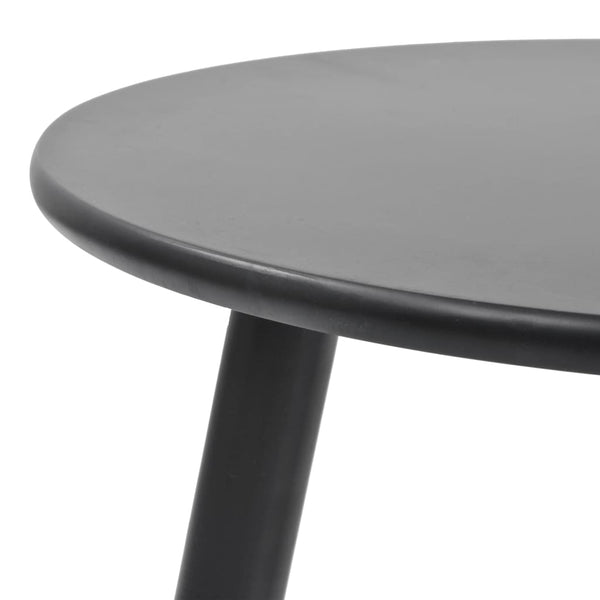vidaXL Side Table Set 2 pcs Solid Pine Wood Black