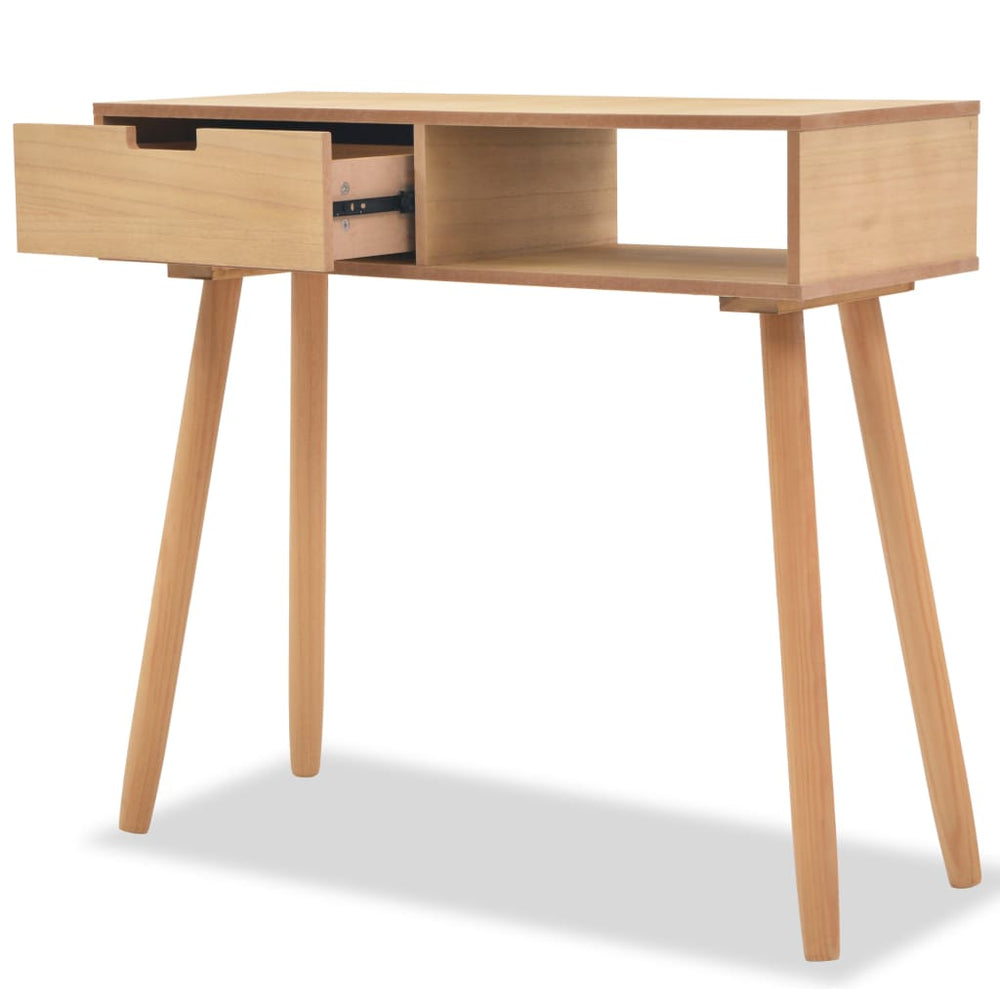 vidaXL Solid Pine Console Table 80 x 30 x 72 cm Brown