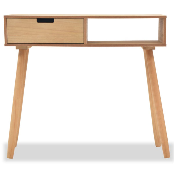vidaXL Solid Pine Console Table 80 x 30 x 72 cm Brown