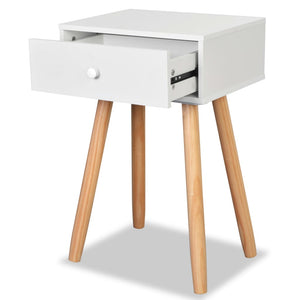 vidaXL Nightstands 2 pcs. Solid Pine Wood 40x30x61 cm White
